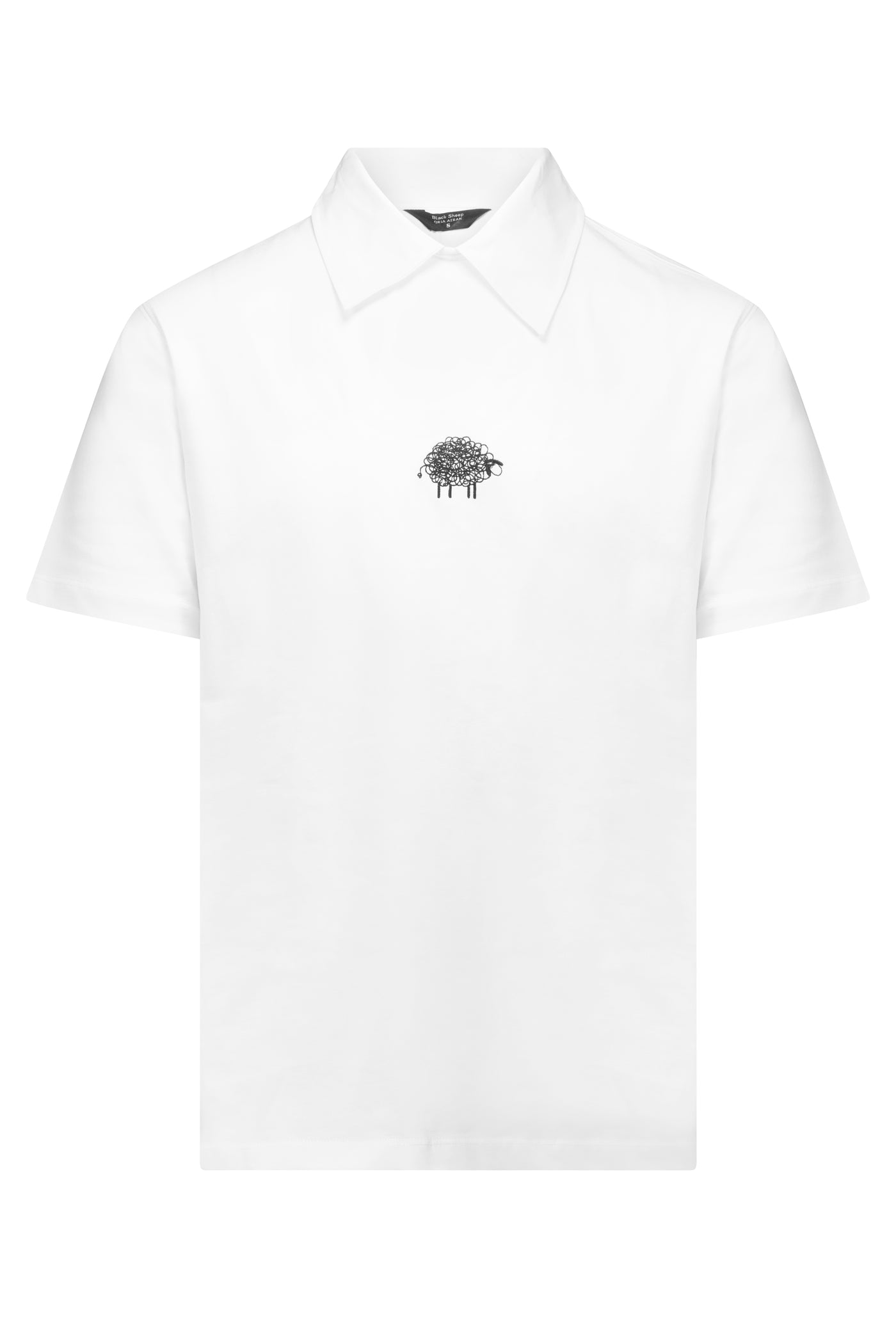 חולצת Black Sheep- קצרה לבנה יוניסקס