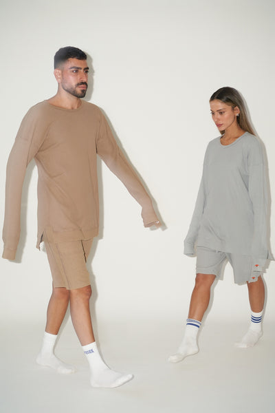 חולצת וואפל לגברים MARTIAN BROWN